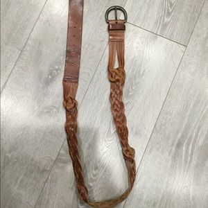 Abercrombie leather braided belt